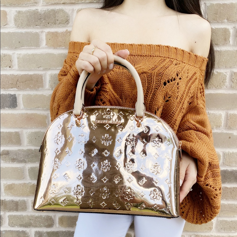 Michael kors GOLD Matellic Large satchel - Picture 2 of 5